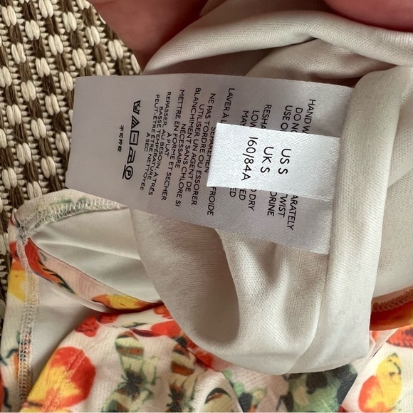 Urban Outfitters Riko‎ Mesh Orange Butterfly Dress - Picture 11 of 13